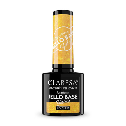 CLARESA Rainbow Jello Base Baza hybrydowa - Yellow 5 g