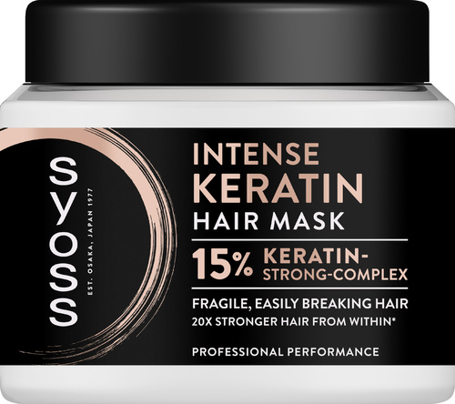 SYOSS Maska Intense Keratin do włosów delikatnych i łamliwych 400 ml