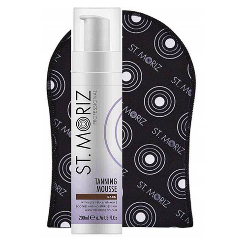 St. Moriz Mus samoopalający Instant Self Tanning Dark Mousse + Rękawica