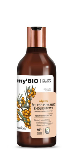 FARMONA my`Bio Odżywczy Żel pod prysznic emolientowy Rokitnik Północny 500ml