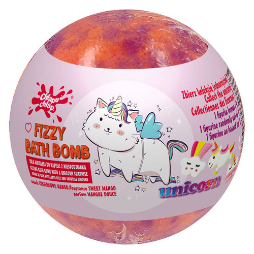 CHLAPU CHLAP Musująca Kula do kąpieli z niespodzianką Unicorn - Sweet Mango