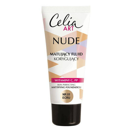 Celia Art Nude Matujący Fluid korygujący nr 01 ecru  30ml