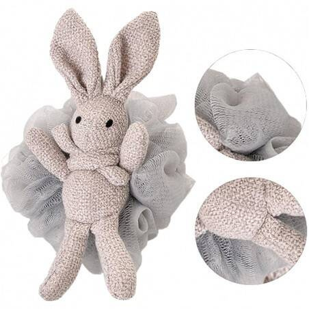 ECarla Szczotka - gąbka do mycia ciała BUNNY 15 cm GB10SZ