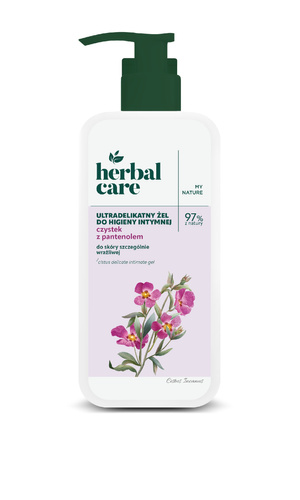 FARMONA Herbal Care Ultradelikatny żel do higieny intymnej Czystek i pantenol 330 ml