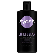 Schwarzkopf  Syoss Blonde & Silver Szampon do włosów przeciw żółtym tonom  440ml