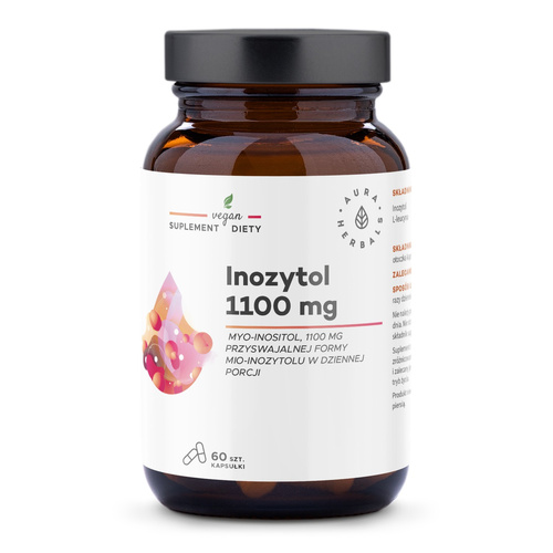 AURA HERBALS Inozytol 1100 mg - Suplement Diety w Kapsułkach (60 szt.)
