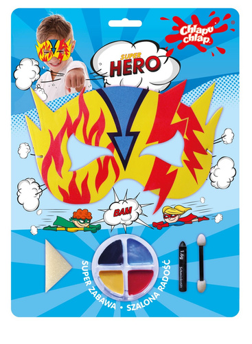 CHLAPU CHLAP ZESTAW do kreatywnej zabawy - Maska SUPER HERO