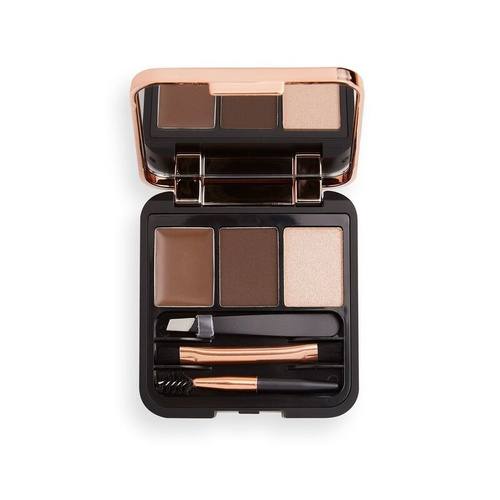 Makeup Revolution Zestaw do Brwi Brow Sculpt Kit Dark