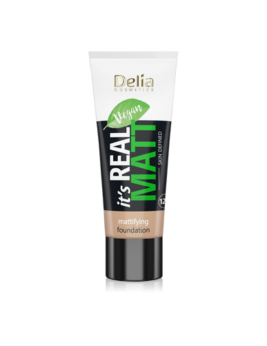 Delia Cosmetics It's Real Matt Podkład matujący odżywczo-nawilżający nr 104 Sand 30ml