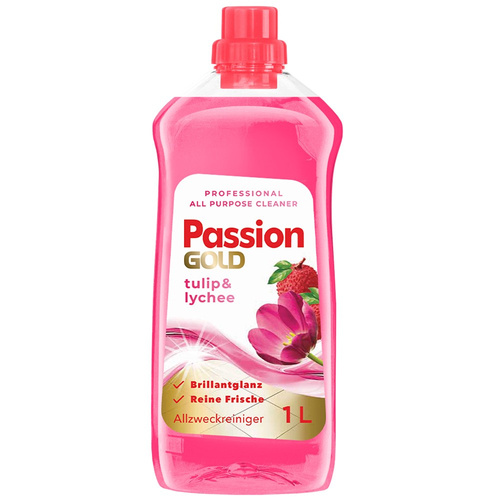 PASSION GOLD Płyn do mycia podłóg Tulipan i Liczi 1L