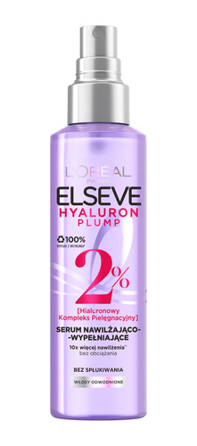Loreal Elseve Hyaluron Plump 2% Serum nawilżająco-wypełniające do włosów odwodnionych 150ml