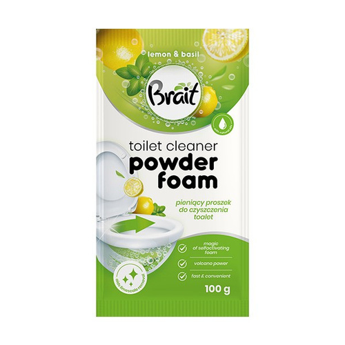 BRAIT Proszek do czyszczenia toalet Lemon & Basil 100 g