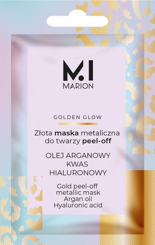 MARION Golden Glow Złota maska metaliczna do twarzy peel-off 6 g