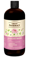 Micelarna Woda 3w1 Róża Piżmowa i Bawełna 500 ml - GREEN PHARMACY