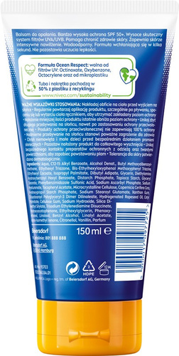 NIVEA SUN Balsam nawilżający do opalania Invisible Finish SPF50+ 150 ml