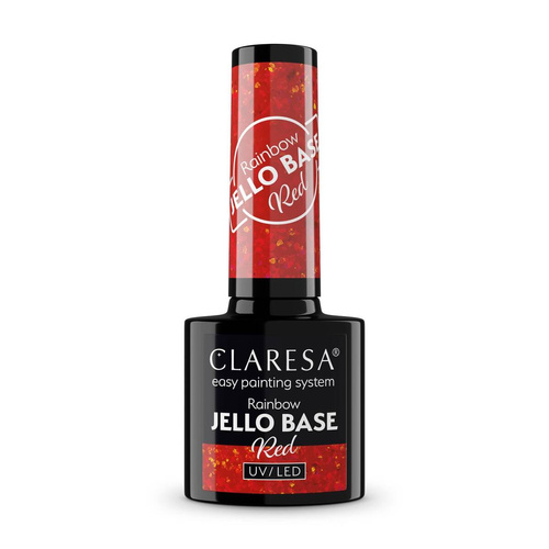Claresa Rainbow Baza hybrydowa - Jello Base Red