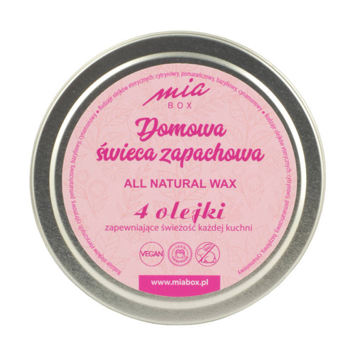 MIA BOX Domowa Świeca zapachowa 4 olejki - ŚWIEŻA KUCHNIA 160g