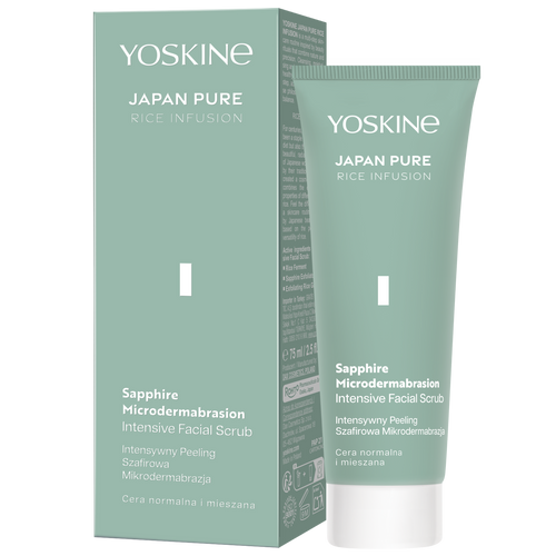 YOSKINE Japan Pure Rice Infusion - Intensywny Mikropeeling Szafirowy 75 ml