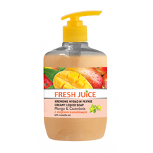 Fresh Juice Kremowe Mydło w płynie Mango & Carambola z olejkiem kameliowym  460ml