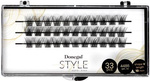 DONEGAL Sztuczne Rzęsy Kępki V-Eye Style 10 mm (4486)