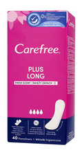 Carefree Plus Long Wkładki higieniczne Fresh Scent - świeży zapach-40szt