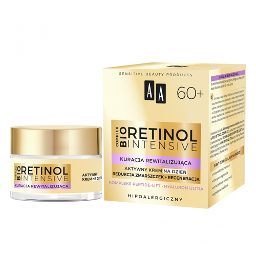 AA RETINOL INTENSIVE 60+ Kuracja rewitalizująca aktywny krem na dzień 50 ml
