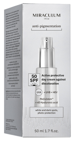 MIRACULUM Anti-Pigmentation Aktywny krem przeciw przebarwieniom SPF 50 50 ml