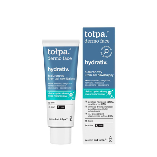 TOŁPA Dermo Face Hydrativ Hialuronowy Lekki Krem-żel nawilżający na dzień i noc 40 ml