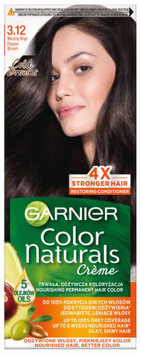 Garnier Color Naturals Krem koloryzujący nr 3.12 Mroźny Brąz