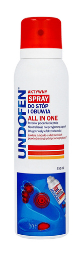Undofen Antygrzybiczy Spray do stóp i obuwia All in One  150ml