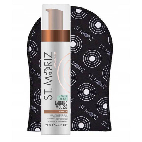 St. Moriz Mus samoopalający Advanced Colour Correcting Medium + Rękawica