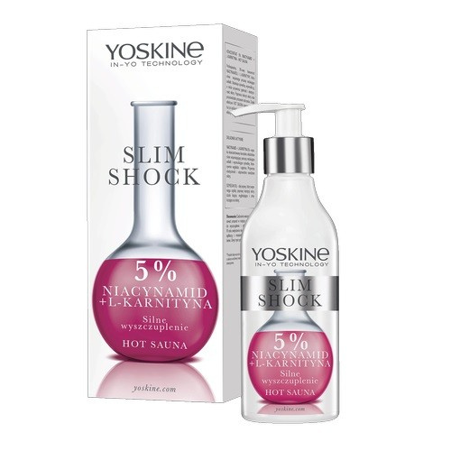 YOSKINE Slim Shock Balsam 200 ml - Wyszczuplający z 5% Niacynamidem i L-Karnityną