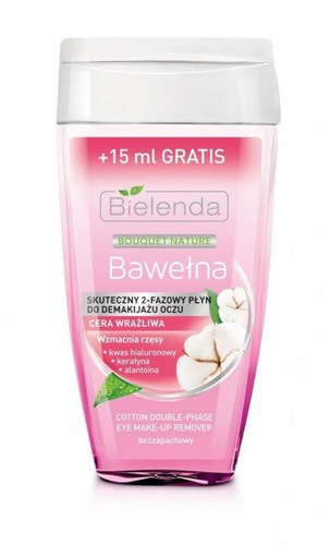 Bielenda Bio Plantacja Bawełna Płyn do demakijażu oczu 2-fazowy&  125ml