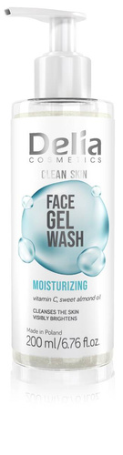 DELIA Clean Skin Nawilżający Żel do Mycia 200 ml