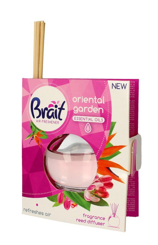 Brait Air Freshener Patyczki odświeżające + Płyn Oriental Garden(4 szt.+40ml)
