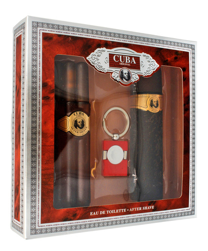Zestaw Prezentowy Męski Cuba Gold EDT 100ml + Woda Po Goleniu 100ml Brelok