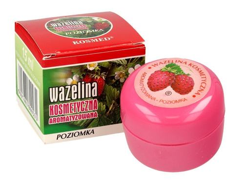 Kosmed Wazelina kosmetyczna aromatyzowana - Poziomka 15ml