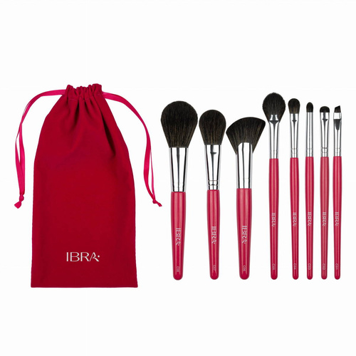 IBRA BRUSH SET CANDY Zestaw pędzli do makijażu-8szt