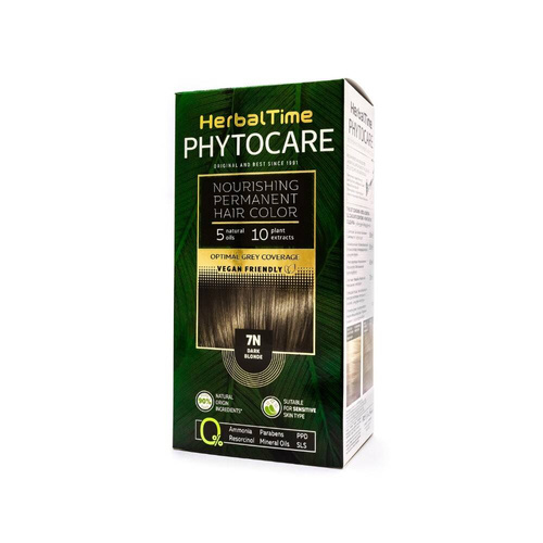 Herbal Time Phytocare Farba do włosów naturalna 7N Dark Blonde