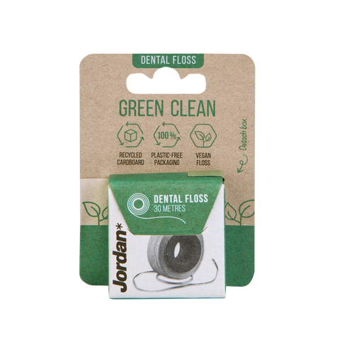 Jordan Green Clean Nić dentystyczna w rolce  1szt-30m