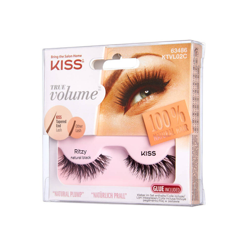 KISS Sztuczne Rzęsy True Volume - Ritzy (natural black)