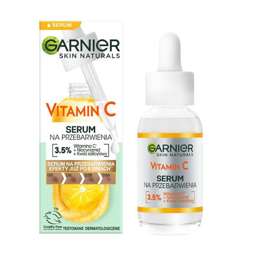 Garnier Skin Naturals Super Serum na przebarwienia Vitamin C 30 ml – skuteczna ochrona i rozświetlenie skóry