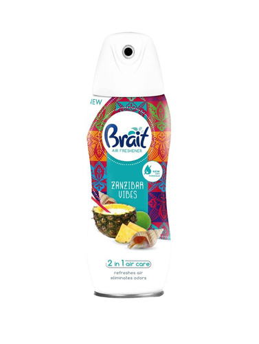 BRAIT 2w1 Air Care Suchy Odświeżacz Powietrza Zanzibar Vibes 300 ml z Olejkami Eterycznymi