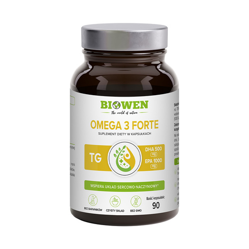 Biowen Omega 3 Forte 1000 mg EPA, DHA  90kaps.