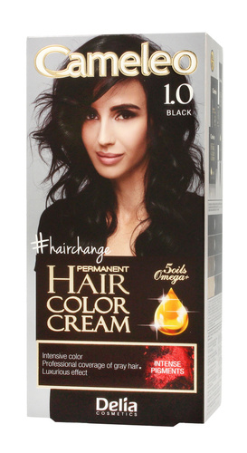 Delia Cosmetics Cameleo HCC Farba permanentna Omega+ nr 1.0Black