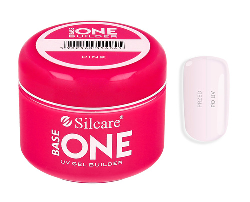 SILCARE Base One Gel Żel budujący do paznokci - Pink 50 g