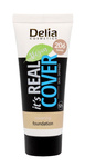 Delia Cosmetics It's Real Cover Podkład kryjący rewitalizująco-nawilżający nr 206 Honey  30ml