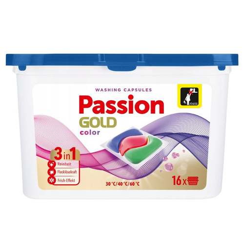 PASSION GOLD Kapsułki do prania 3w1 Kolor - 16 szt.