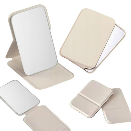 ECARLA Lusterko Kosmetyczne Ekoskóra L17K Kremowe