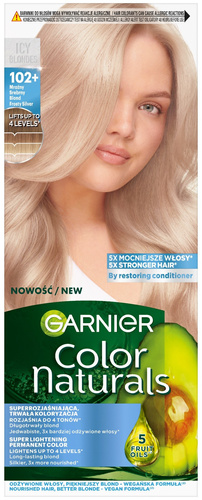 GARNIER Color Naturals Creme Farba do włosów nr 102+ Mroźny Srebrny Blond 112 ml